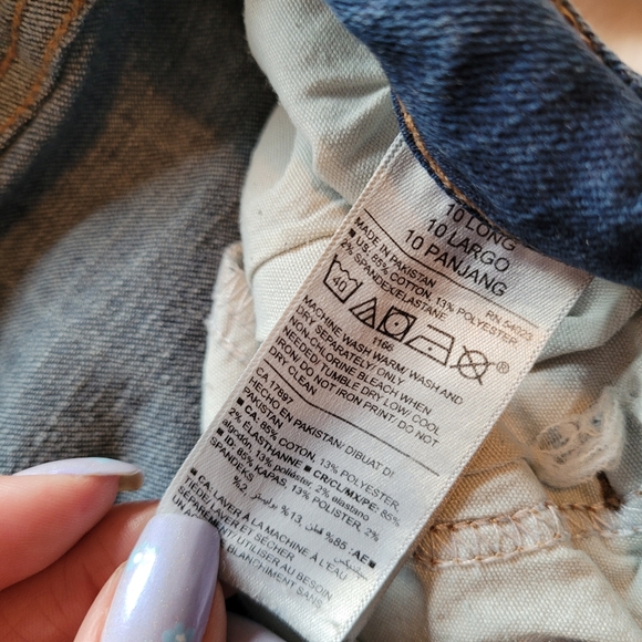 Old Navy Mid Rise Super Skinny Rockstar jeans - 10 long - Picture 5 of 6
